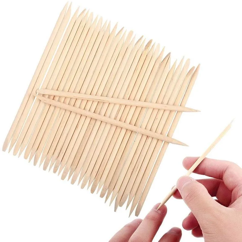 10pcs/50pcs/100pcs Nails Orange Sticks Wood Cuticle Pusher Nail Art Remover Set For Manicure for | Красота и здоровье