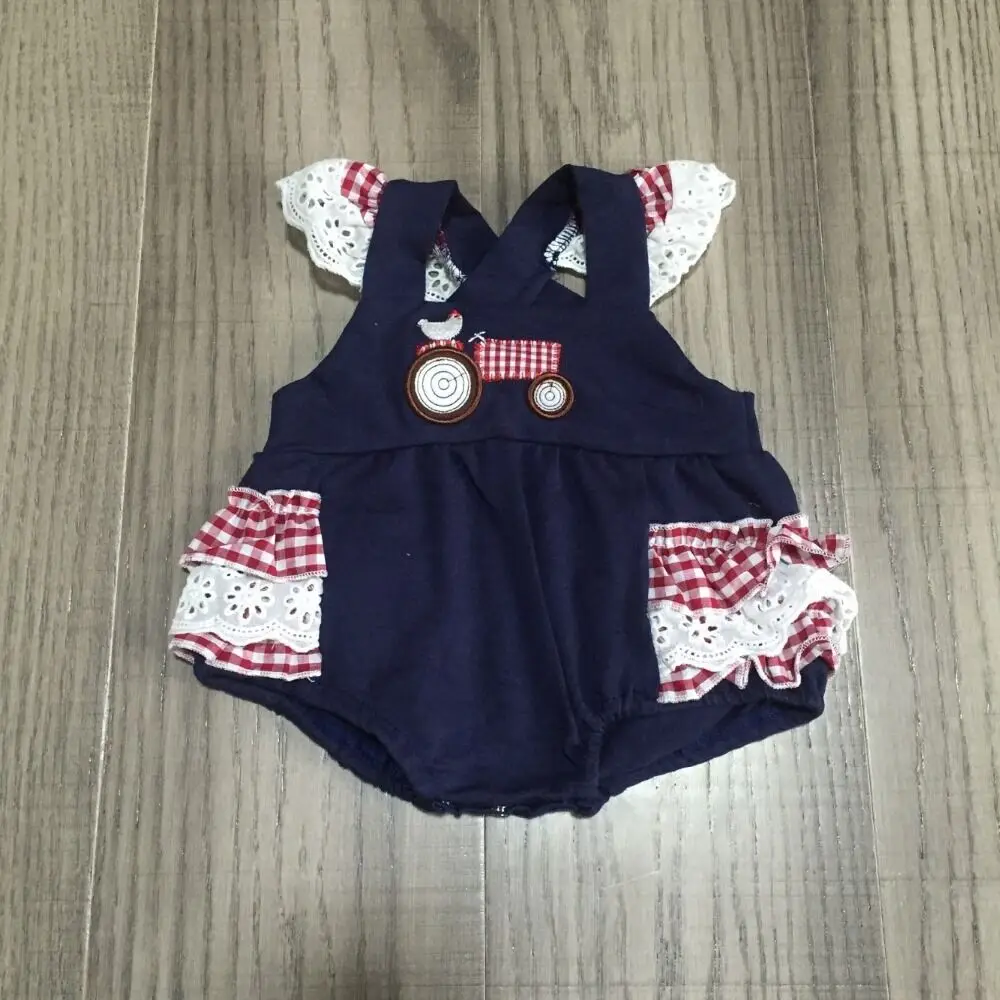 baby girls clothes baby farm clothes infant baby romper girls chook truck romper baby cotton