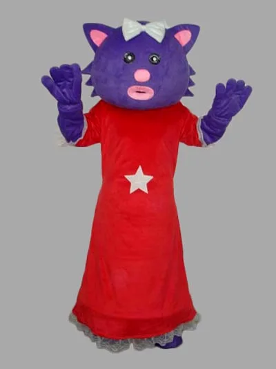 

Professional Star Miss Bear Mascot Costume Adult Birthday Party Fancy Dress Halloween Cosplay Outfits Clothing Xmas