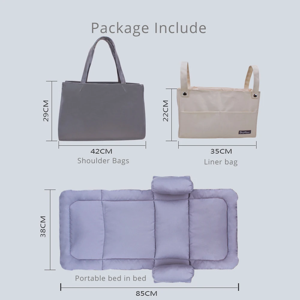 Diaper Bag Special Portable Bed-in-bed Disassembled Washed Newborn Bed-out Folding Baby Stroller Travel 2020 New