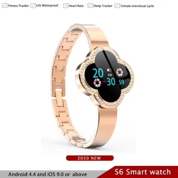 

Smart Watch Women Heart Rate Monitor Blood Pressure 0.96 'inch Colorful Display Fitness Tracker Sleep Tracker Smart Bracelet S6