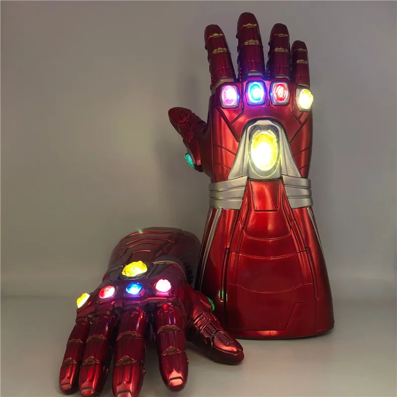 Guantes de guantelete 1: 1 4 para niños, figura de acción LED de guerra, utillaje de Cosplay, regalo de Halloween