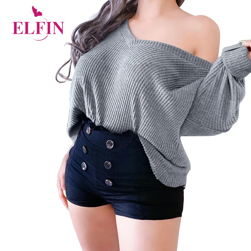

V Neck Long Sleeve Pullovers Pure Womens Sweaters 2019 Pullover Women Runway Knitted Autumn Winter Clothes SJ4513R
