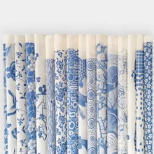 16PCS pottery ceramics clay Transfer paper glaze underglaze flower paper Jingdezhen blue and white porcelain decal paper 54x37cm tanie i dobre opinie Ceramic pigment 52*37cm