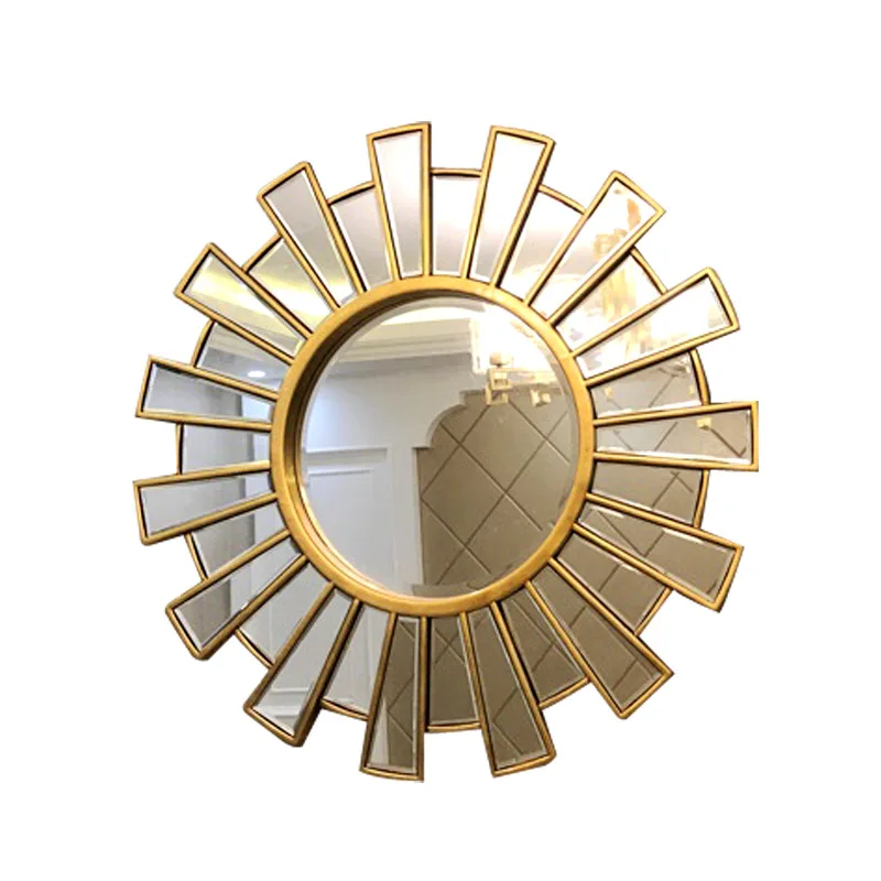 Европейский современный декоративный зеркальный камин для ресторана настенное