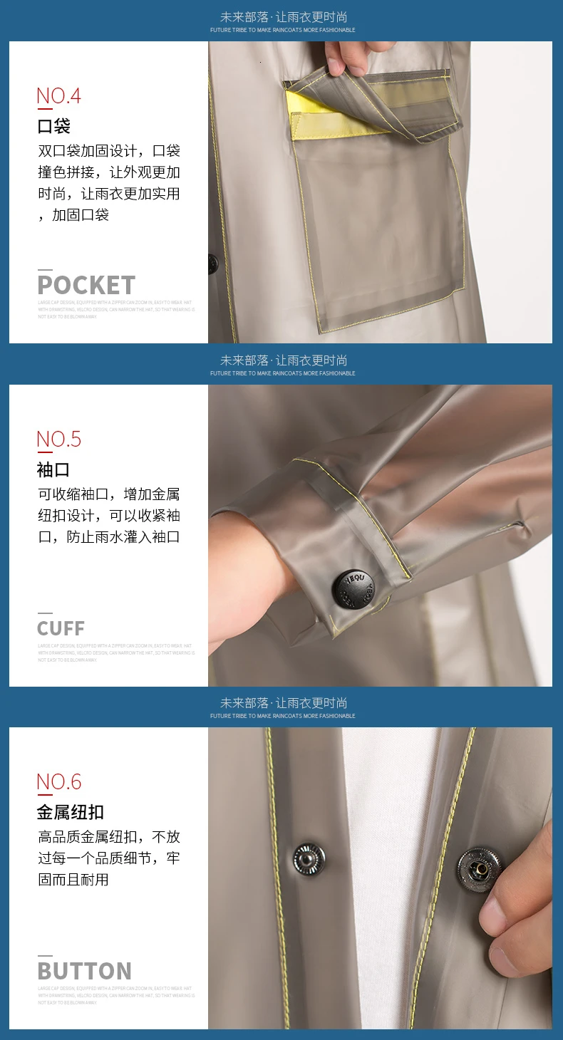 Summer cute transparent raincoat for children boys and girls kindergarten children schoolbags