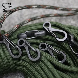 Gumay 10 шт. мини SF весенний рюкзак с застежками карабины для альпинизма EDC брелок для кемпинга бутылки крючки Паракорд тактическое снаряжение для выживания - изображение