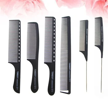 

6pcs of One Set Professional Hair Comb Durable Comb Portable Hair Groomer Folding Hair Comb for Home Man Woman Salon Barber