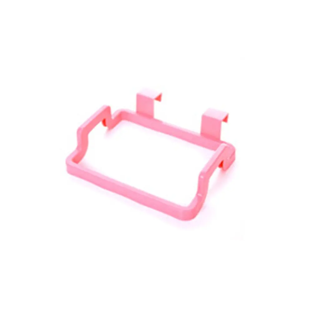 

Solid Hanging Kitchen Cabinet Cupboard Door Back Stand Trash Rack Style Storage Bucket Garbage Bags Hanging Holder