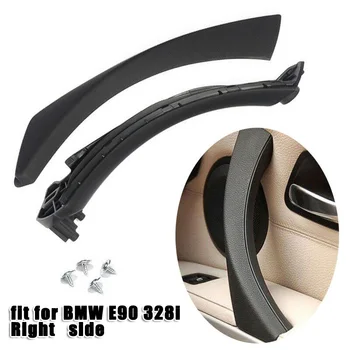 

Right Side Black Inner+Outer Door Panel Handle Pull Trim Cover for BMW E90 328i new and high quality