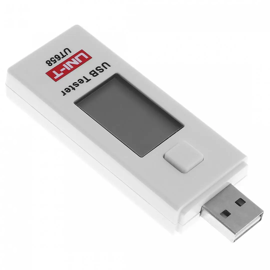 UT658 9V 3A Портативный USB цифровой монитор напряжения измеритель тока тестер емкости с ЖК-дисплеем и подсветкой