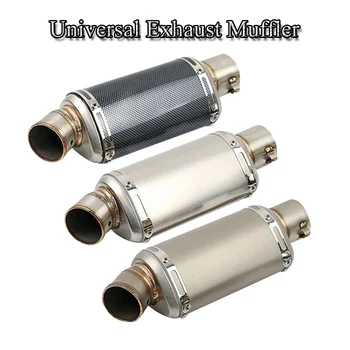 

310mm Universal Exhaust Muffler Pipe Silencer Tube With DB killer Slip On For Street Bike Motorcycle ATV 38-51MM Exhaust Modify
