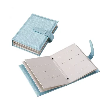 

1 Piece Book Shape Jewelry Box Earring Gift Box Jewelry Storage Case Solid Box Creative Necklaces Earrings Display Accessories