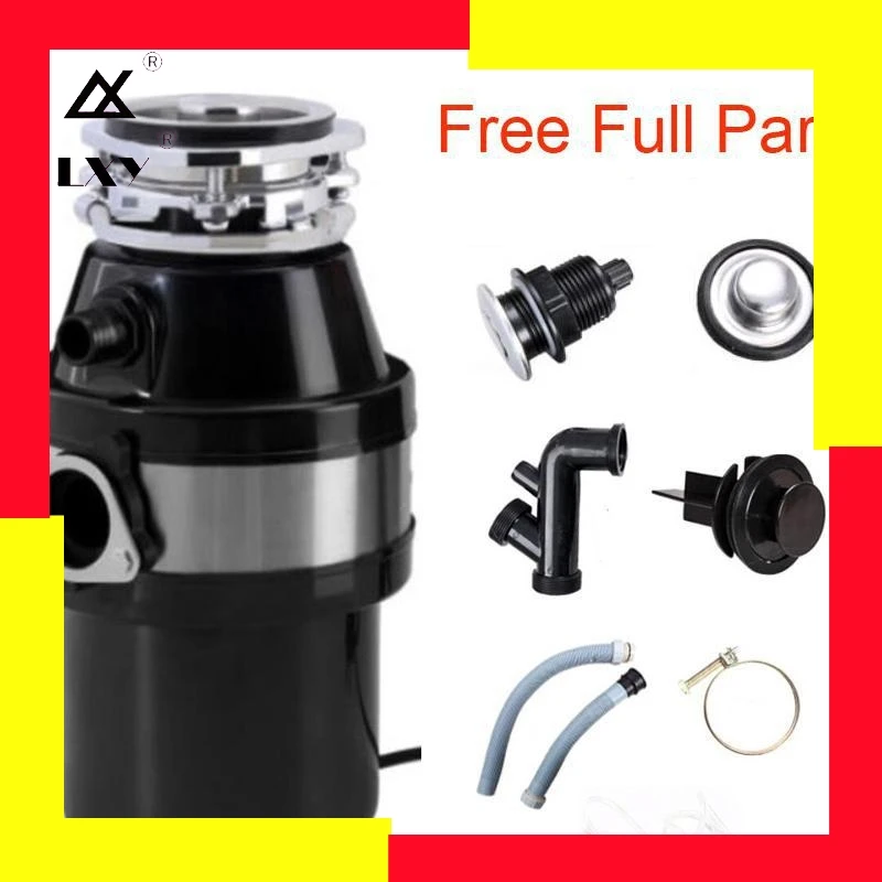 

Full Parts, Air Switch, Food Garbage Disposal Food Waste Disposer Stainless Steel Grinder Material Sink Food Waste Can Crusher