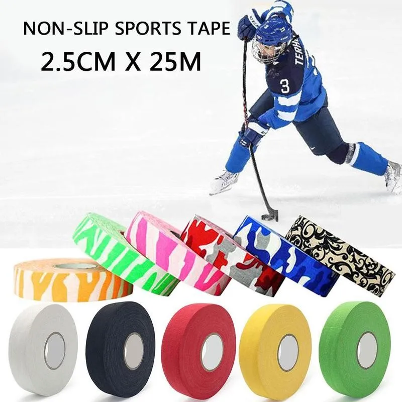 

25m Ice Hockey Bar Badminton Handle Bike Grip Handlebar Cloth Sports Anti-slip Accessories Team Sticky Tape