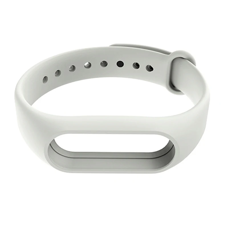 1pcs Original Silicone Strap Watch Band For Xiaomi Mi Band 2 New Solid Color Wrist Strap Women Men Use Smart Band Accessories