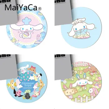 

MaiYaca Cute Cinnamoroll Computer Gaming round Mousemats gaming Mouse pad For PC Laptop Notebook 20x20cm gamer desk pad