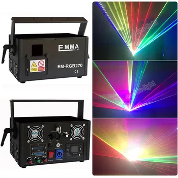 

New Posh 5 Watt rgb lazer Projector R&G&B DJ Disco Light Stage Christmas Party Laser Lighting Show - Black