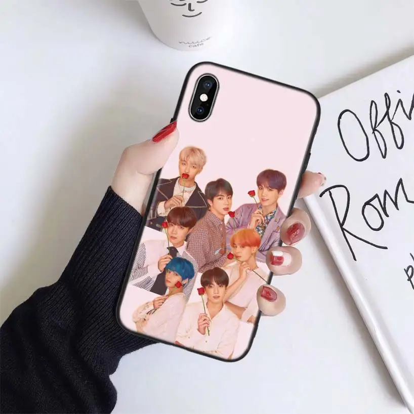 BS017-10 J Hope kPop чехол для Apple iphone 11 Pro XR XS Max X 7 8 6 6S Plus 5 5S SE Черный силиконовый чехол для телефона - Цвет: BS017-10