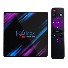 H96 MAX3318 Смарт ТВ коробка 4K ТВ-приставка Android ТВ 9,0 со сверхвысоким разрешением Ultra HD, 2G16G/4G32G/4G64G WI-FI Netflix IPTV Set-top Box Streamer медиа плеер
