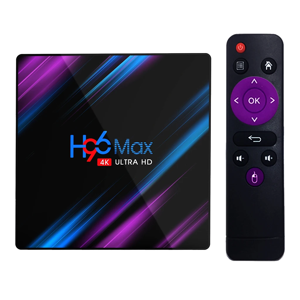 H96 MAX3318 Smart TV Box 4K HDR Android 9 0 Ultra HD 2G16G/4G32G/4G64G WIFI Netflix iptv телеприставка Streamer