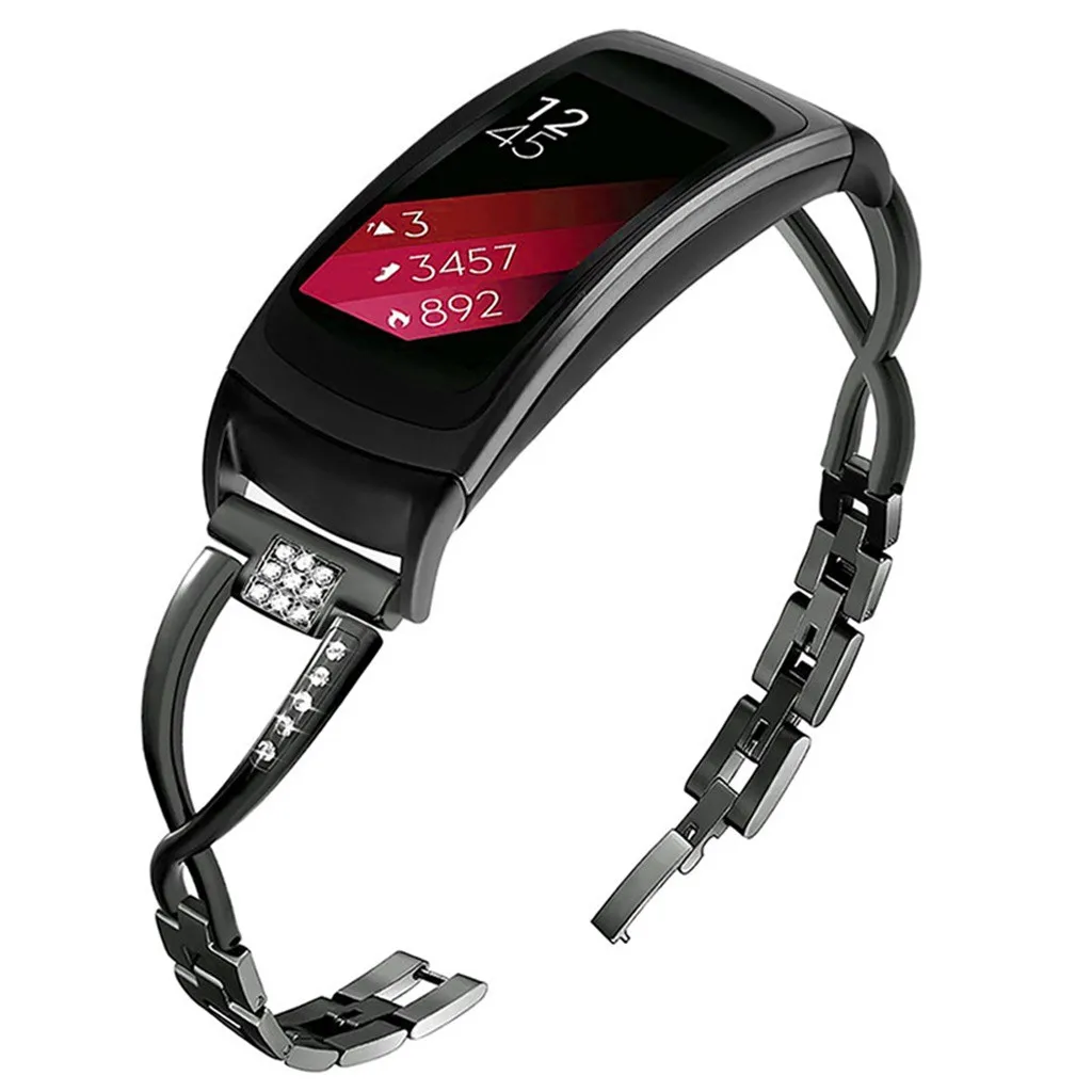 Смарт-часы ремешок крест дрель браслет умный для Samsung Gear Fit 2/Fit 2Pro 22 мм часы ремешки