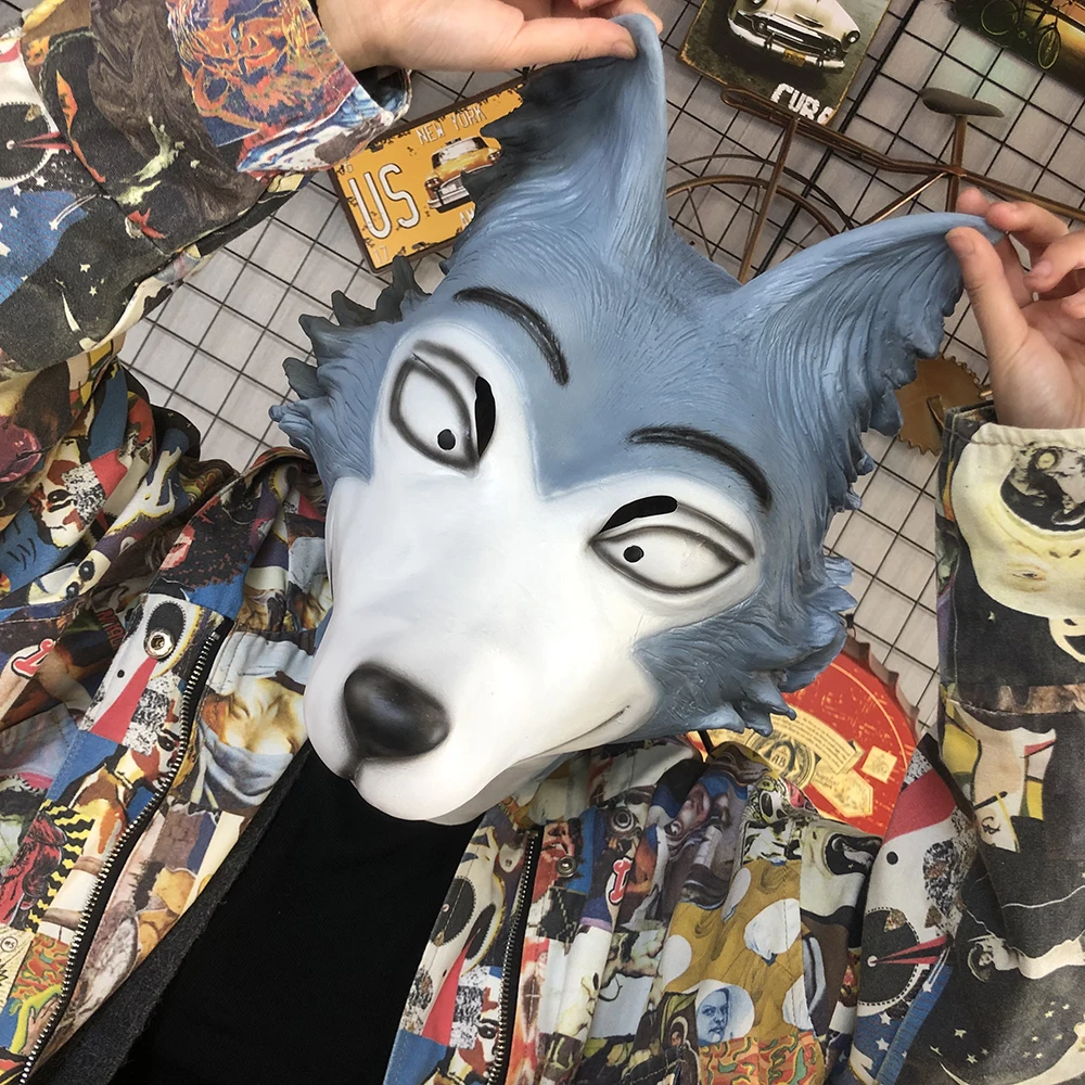 Японский аниме BEASTARS Косплей легоши Волк Маска Косплей животные маски волка Маскарад Рождественский костюм реквизит подарки