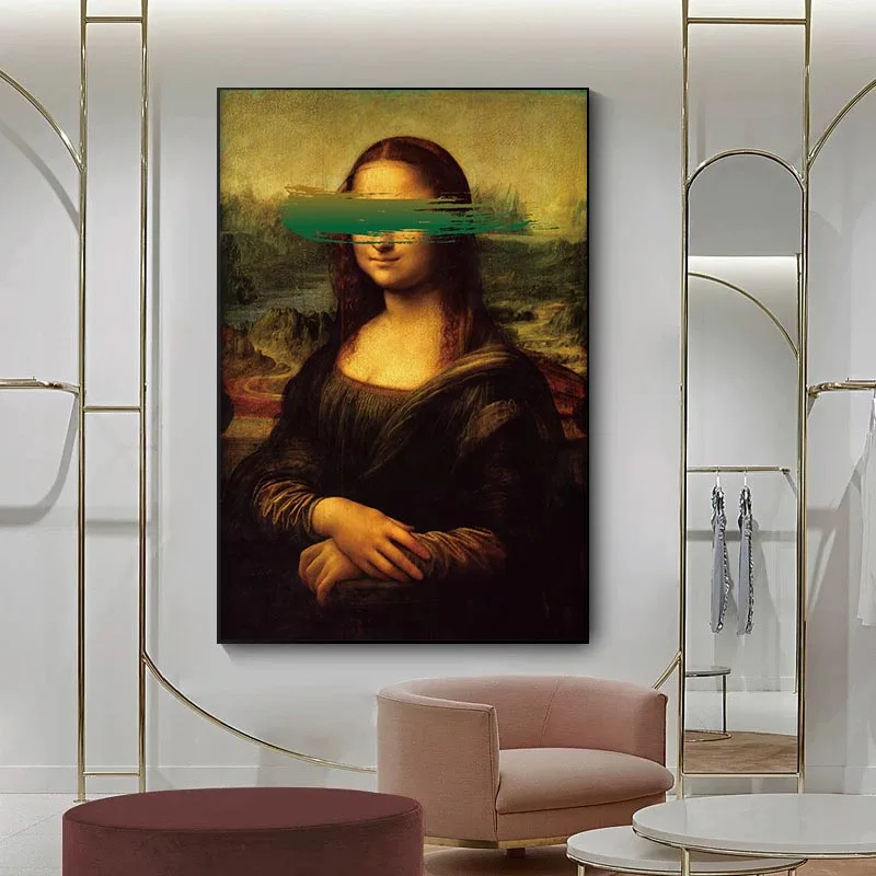 Фото Мона Лиза Леонардо да Винчи известная репродукция масляной живописи маслом на
