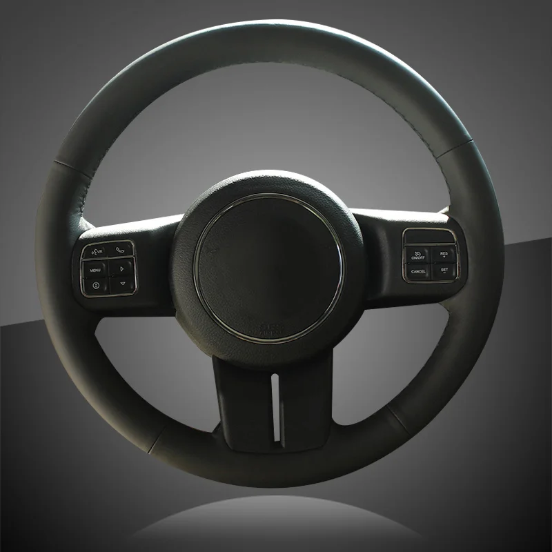 Car Braid On The Steering Wheel Cover for Jeep Grand Cherokee 2011 2013