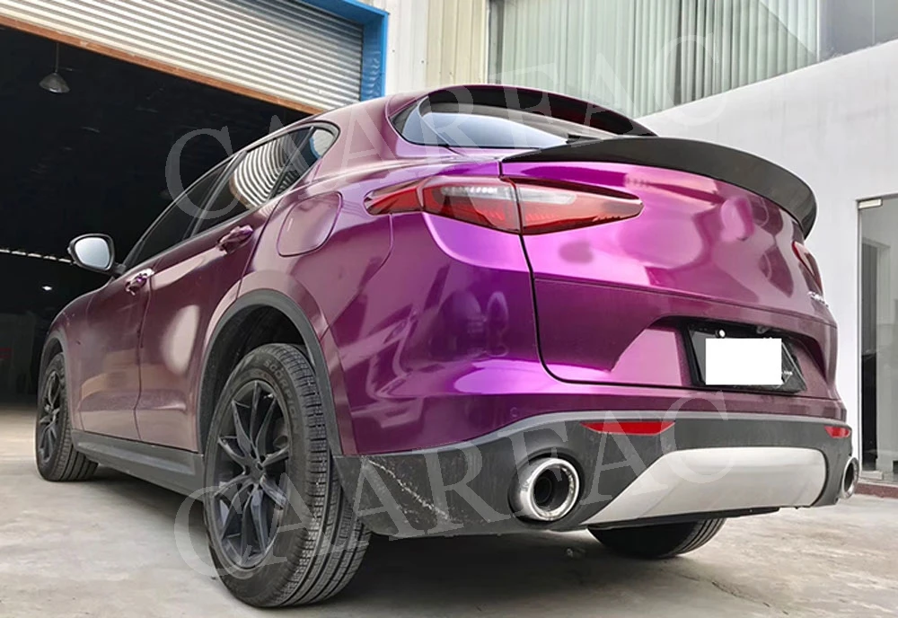 Задняя накладка на багажник крылья для Alfa Romeo Stelvio спойлер углеродного волокна/FRP загрузки утка спойлер для автомобиля