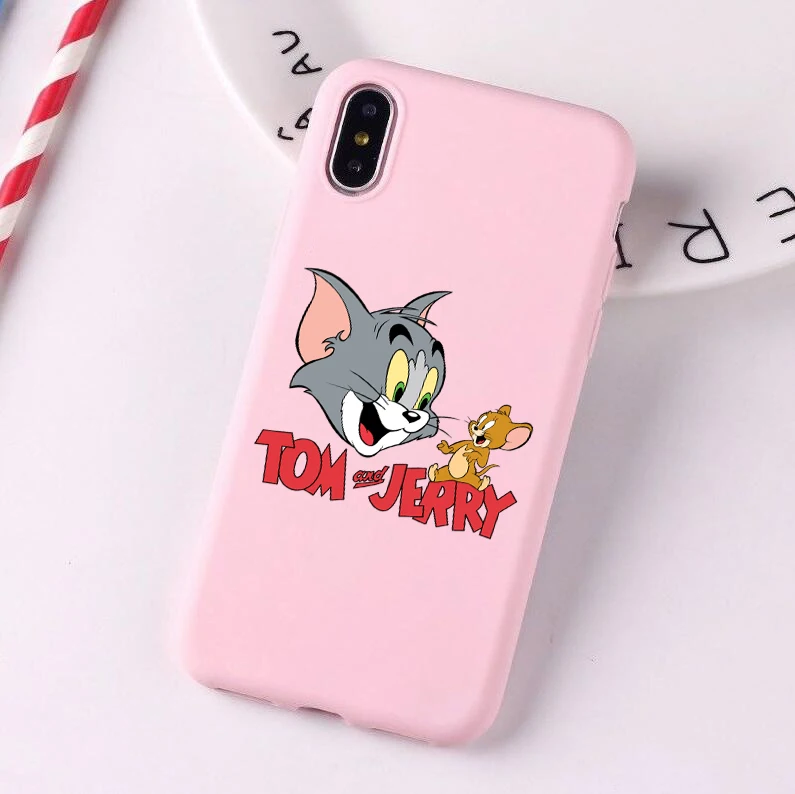 Забавные Tom amd Джерри Цветной Мягкий силиконовый чехол для телефона для iphone 6/6s, 6 Plus/6s Plus, 7 Plus/8, 7 Plus/8 Plus, X, K, XS, XR, XSMax