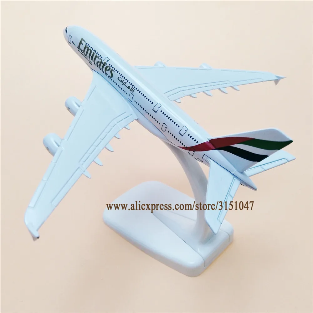 16 см Air Объединенные Арабские Эмираты A380 Airbus 380 Airways Airlines металлический сплав