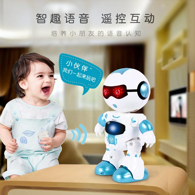 

Remote Control Touch Sensitive Intelligent Robot Early Education Accompany Learning Machine Small Funny Robot Lz333-2