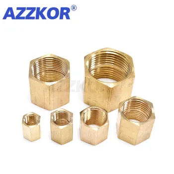 

BSP Copper Hose Hex Coupling Coupler Fast Connetor Female Thread 1/8" 1/4" 3/8" 1/2" 3/4"1inch For Water Fuel Gas Pneumatic Part