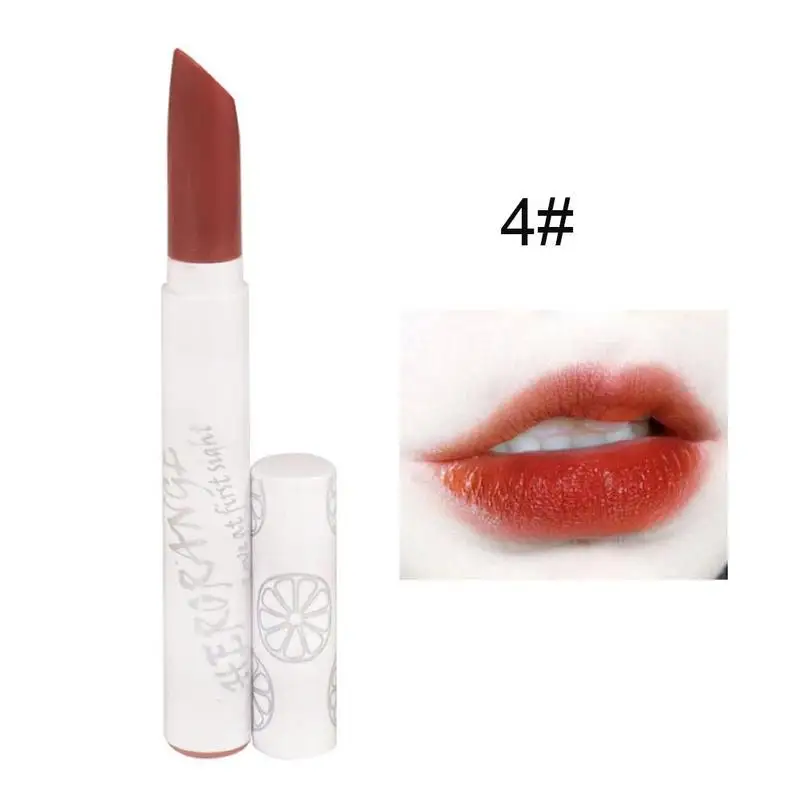 Beauty Lips Color Lipstick Non-stick Cup Matte Lip Stick Waterproof Makeup Red Batom Pencil Velvet Lipsticks - Цвет: 4