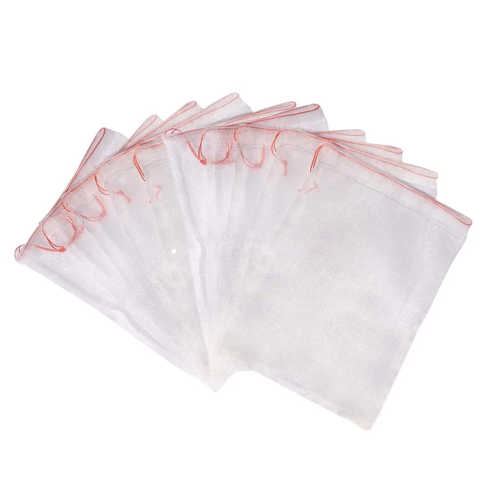 100PCS Garden Netting Bags Vegetable Grapes Apples Fruit Protection Bag Agricultural Pest Control Anti-Bird Mesh Grape Bag 