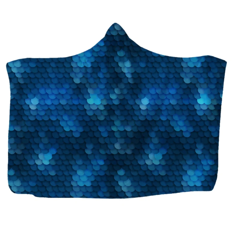 Новое модное переносное одеяло с капюшоном, двустороннее утепленное плюшевое пальто с капюшоном, накидка, покрывало для мужчин и женщин, 150X200 см