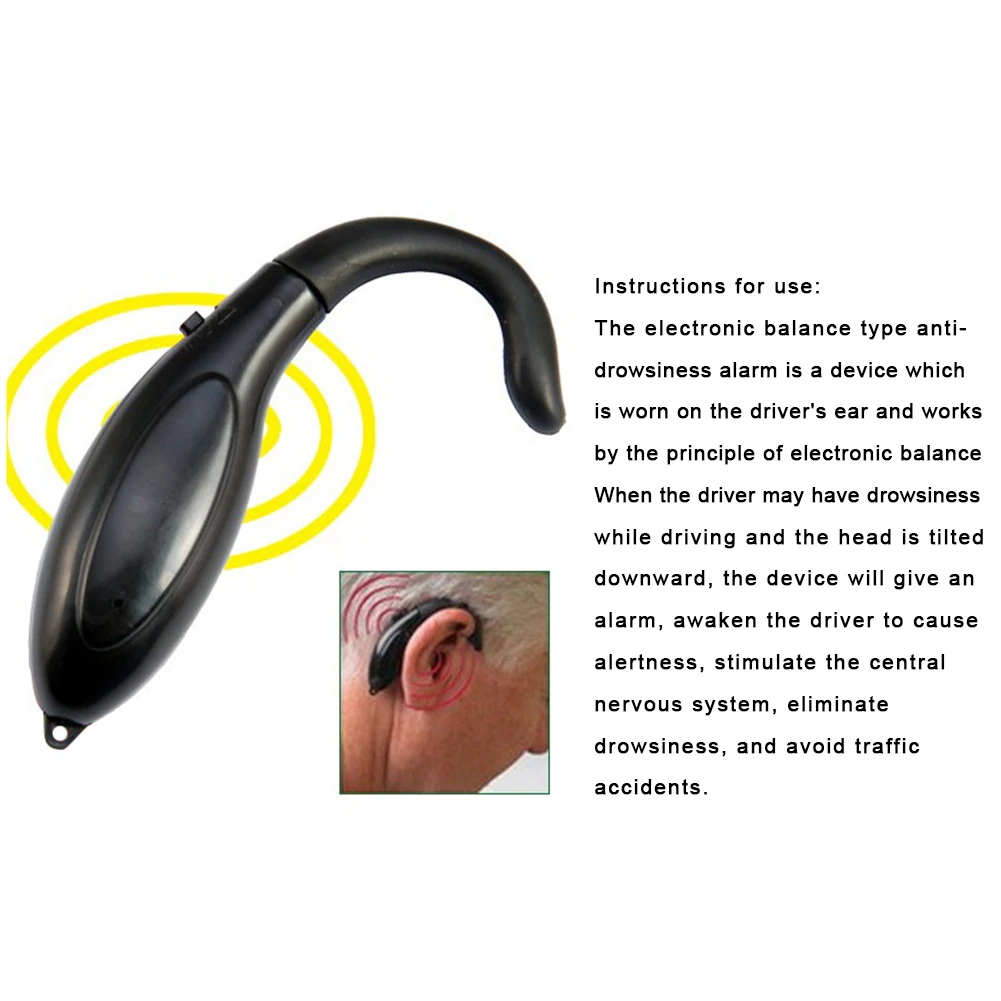 Car Driver Sleepy Reminders Anti-Sleep Alarm Drowsy Alarm Sound Keep Awake Anti Sleep For Driver Student Security Guard