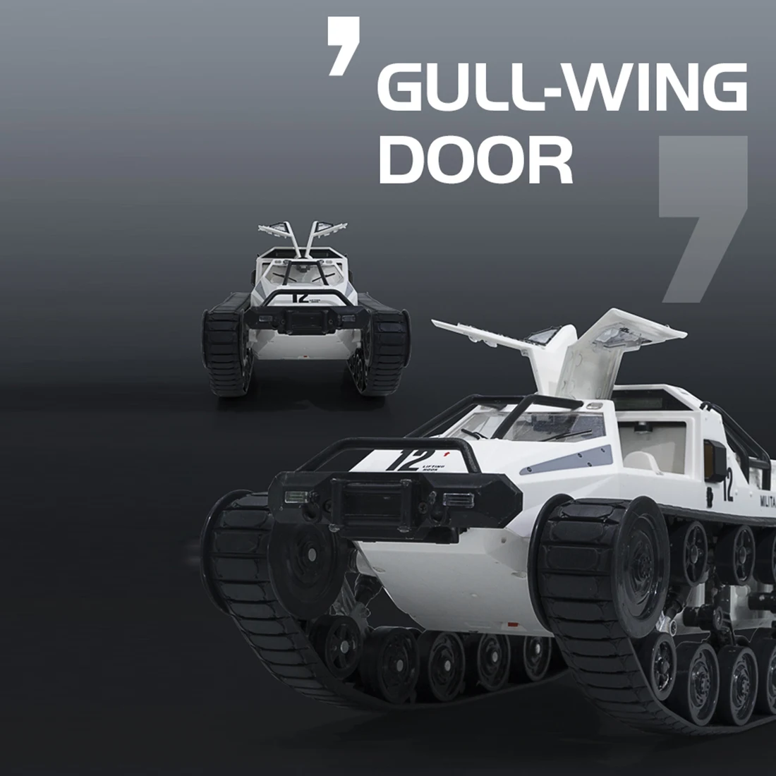 HOBBYINRC 1:12 4WD 2,4G RC высокоскоростной Дрифт Танк автомобиль грубый зуб гусеничная колесница Танк беспилотный набор аксессуаров-серый