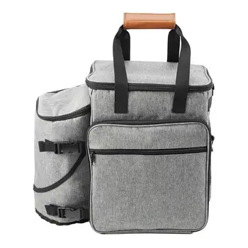 

Protable Dog Gear Travel Bag Week Away Case for Small Dogs Collapsible Bowls