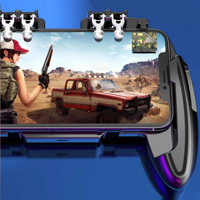 Для мобильного контроллера PUBG геймпад с охлаждающим вентилятором для iOS Android для samsung Galaxy L2 R2 управление джойстик кулер