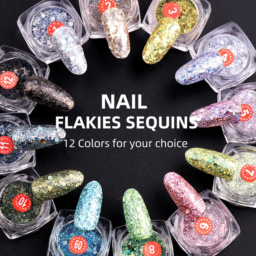 

Manicure sequins brightness laser sequins eye makeup sequins gradient flash polarized