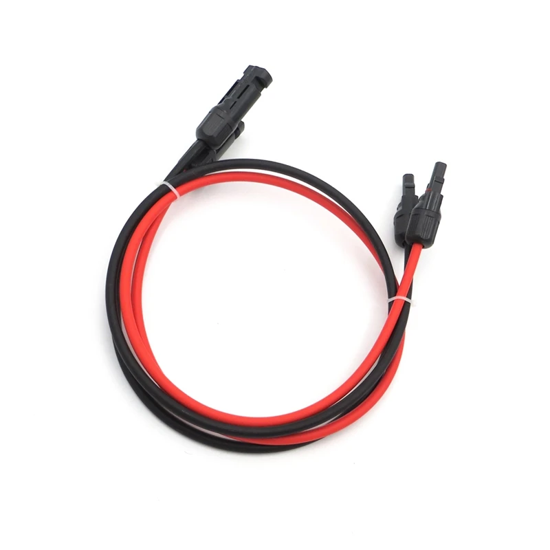 1 пара 10AWG панели солнечных батарей PV удлинитель с MC4 Женский Мужской Разъем 3.2Ft