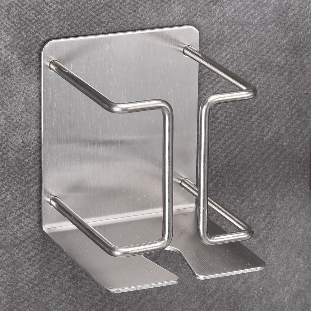 Thoothbrush Holder 2 in 1 Thoothpaste Holder and Razor Holder Drill Free Wall Mount with Glue 304 Stainless Steel Bathroom