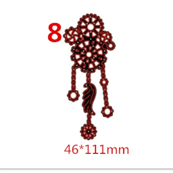 8-46x111mm 9 шт. Mechanica стимпанк металлические режущие штампы высечки пресс-формы для украшения скрапбукинга бумага ремесло нож плесень лезвие удар трафареты штампы - Цвет: 8-46x111mm