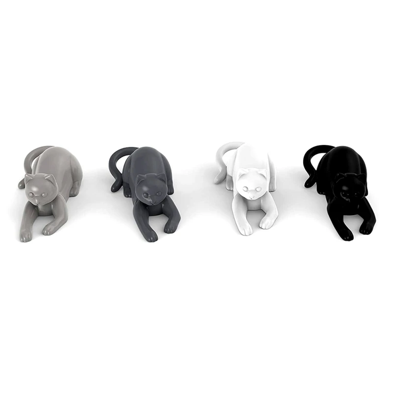 New Arrival Creative Cartoon Refrigerator Stickers Unique Cute Cat Shape Silicone Refrigerator Magnetic Stickers Household