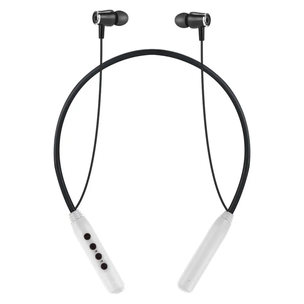 Водонепроницаемые спортивные Bluetooth наушники MP3 плеер беспроводная гарнитура Шея висячая Встроенная 8 г 16 г 32 г карта памяти - Цвет: 8G White
