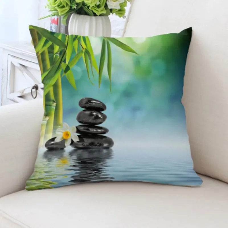 Sofa Decorative Cushion Cover Nordic Pattern Office Car Pillow Pillowcase Polyester 45*45 Throw Pillow Home Decor Pillowcover