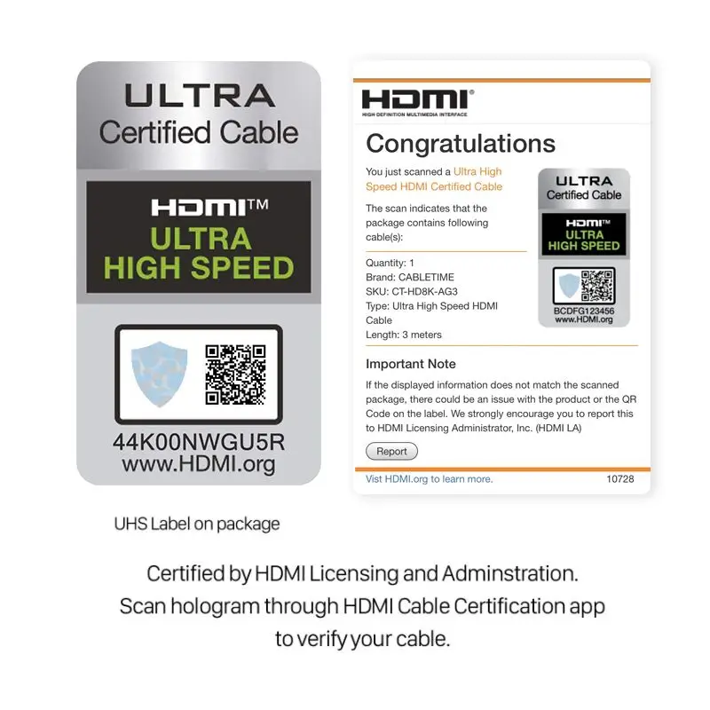 Ultra High-Definition 8K HDR HDMI Cable