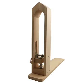 

Handmade Stitched Wooden Clip Holder Pine Beech Material Leather Fixation Clamp Wood Base Self-adhesive Protect Leather On Top